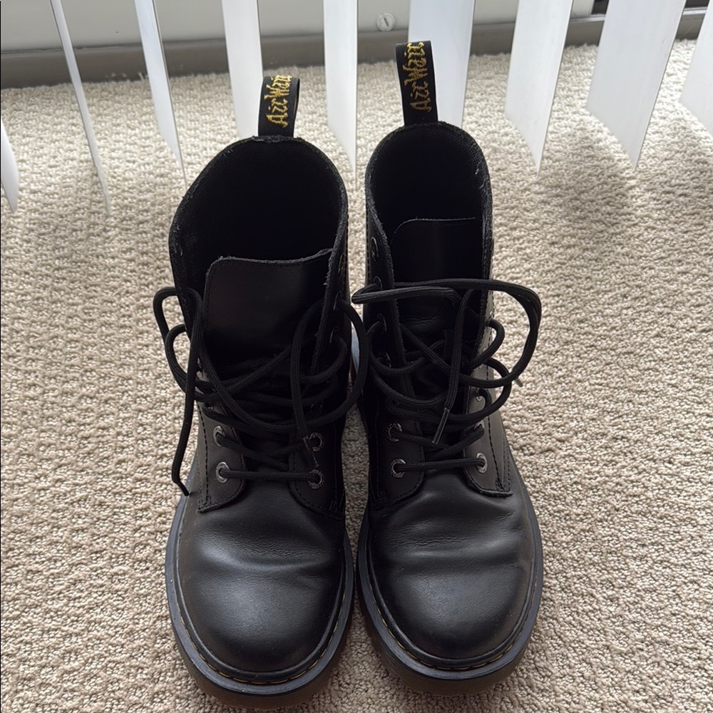 Dr. Martens Black Luana Leather Boots